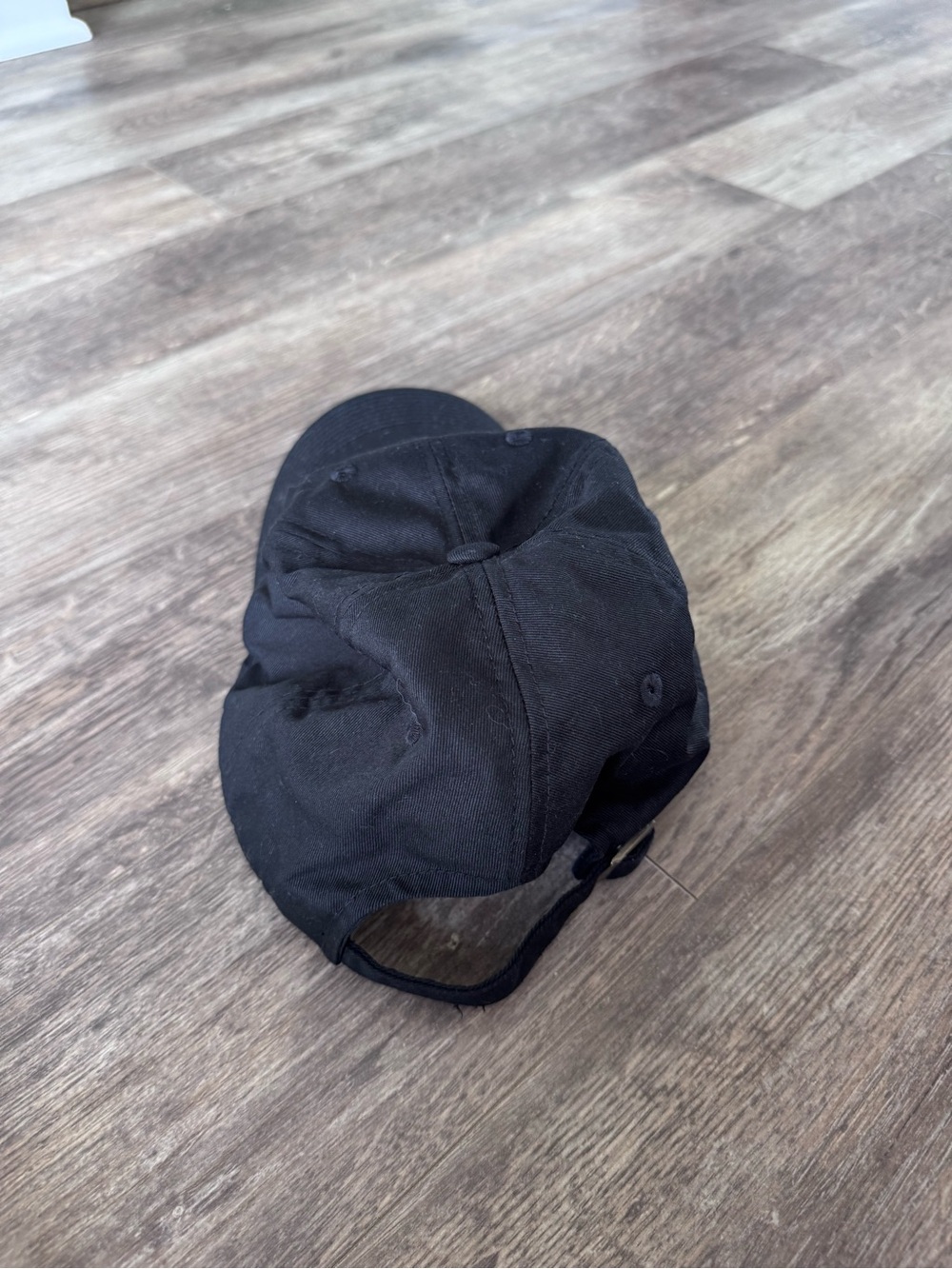American Needle Black Baseball Cap with Red and White Embroidery - Picture 2 of 9